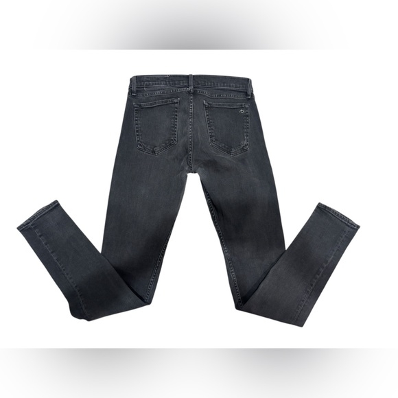 Rag & Bone Men's Size 32 Black Distressed Standard Issue Fit 1 Extra Slim Jeans - Picture 9 of 10